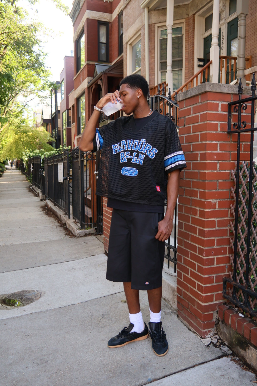 Black & Carolina Blue Jersey